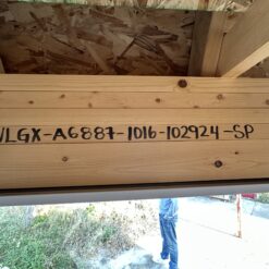 A6887 Lofted Barn 7' Walls Garage Door