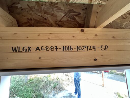 A6887 Lofted Barn 7' Walls Garage Door