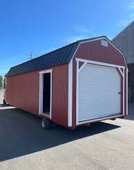 A6887 Lofted Barn 7' Walls Garage Door