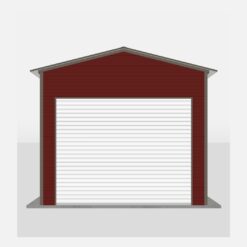 12' x 20' A-Frame Vertical Enclosed Garage (14ga)