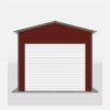 12' x 25' A-Frame Vertical Enclosed Garage (14ga)