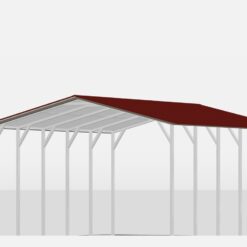 18' x 25' A-Frame Vertical Carport (14ga)