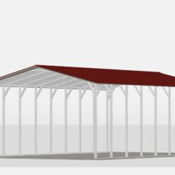 18' x 30' A-Frame Vertical Carport (14ga)