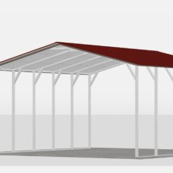 20' x 20' A-Frame Vertical Carport (14ga)
