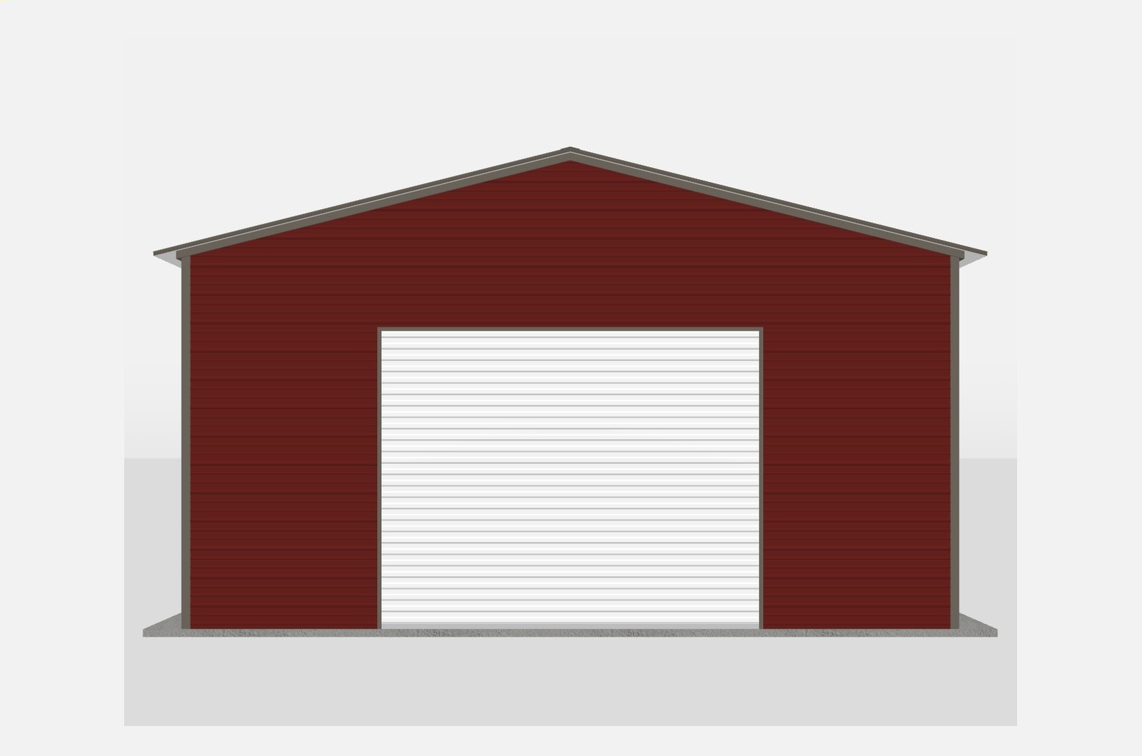 20' x 20' A-Frame Vertical Enclosed Garage (14ga)