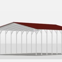 20' x 40' A-Frame Vertical Carport (14ga)