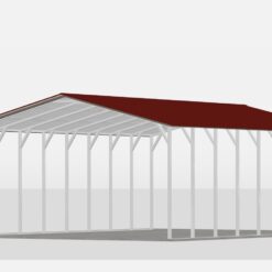 22' x 30' A-Frame Vertical Carport (14ga)