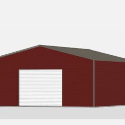 24' x 30' A-Frame Vertical Enclosed Garage (14ga)