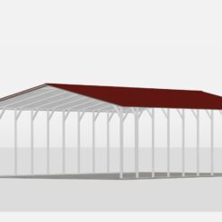 24' x 40' A-Frame Vertical Carport (14ga)