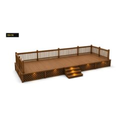 Expedeck The Weekender - 10×16 Wood Deck