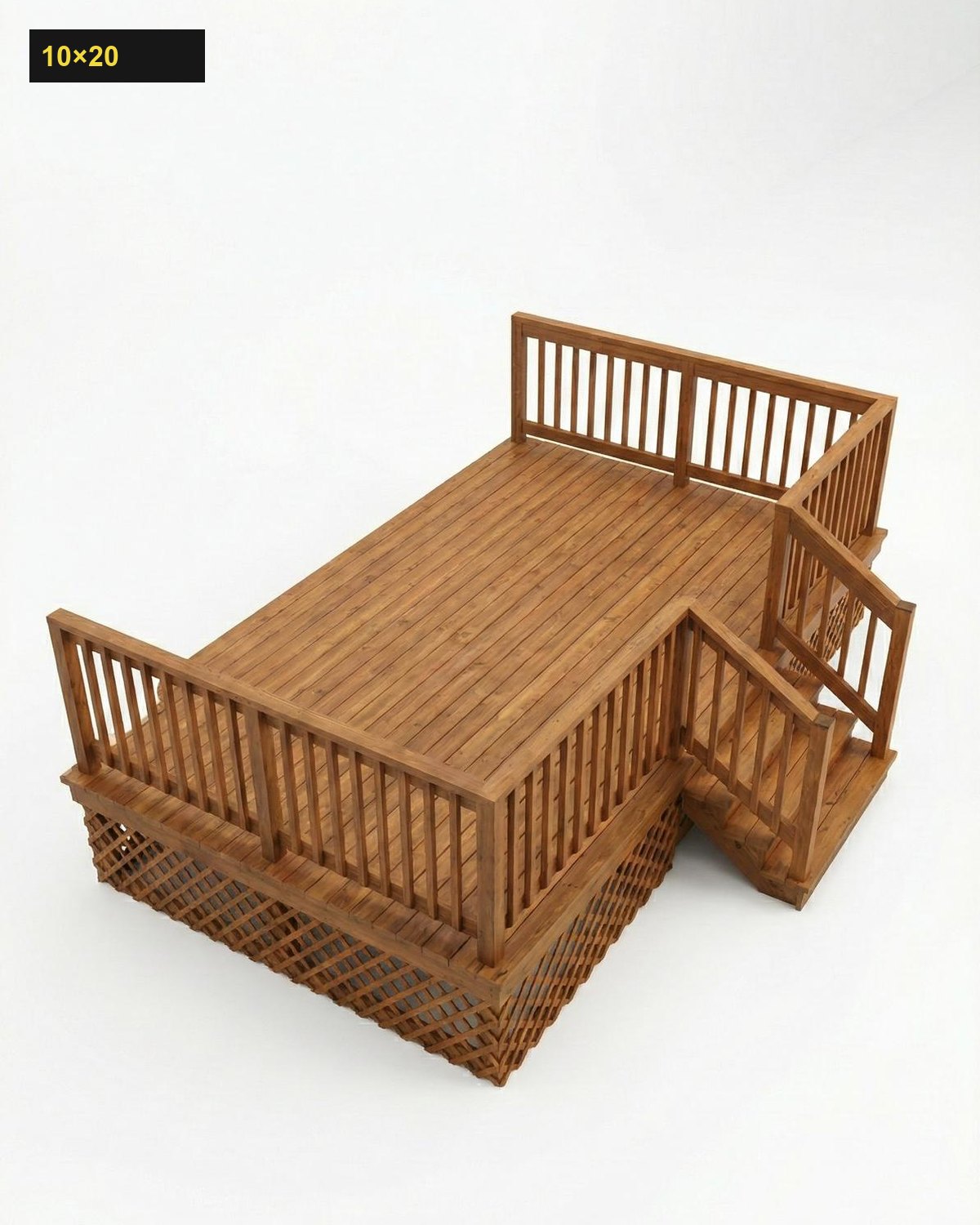 Expedeck 10×20 Wood Deck - Image 3