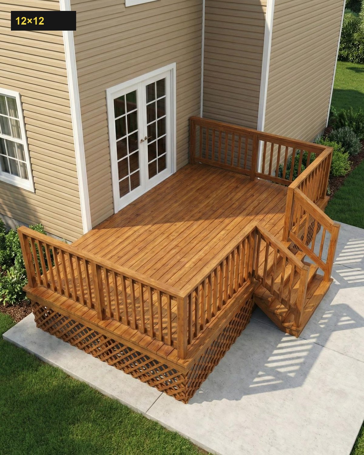Expedeck 12×12 Wood Deck - Image 3