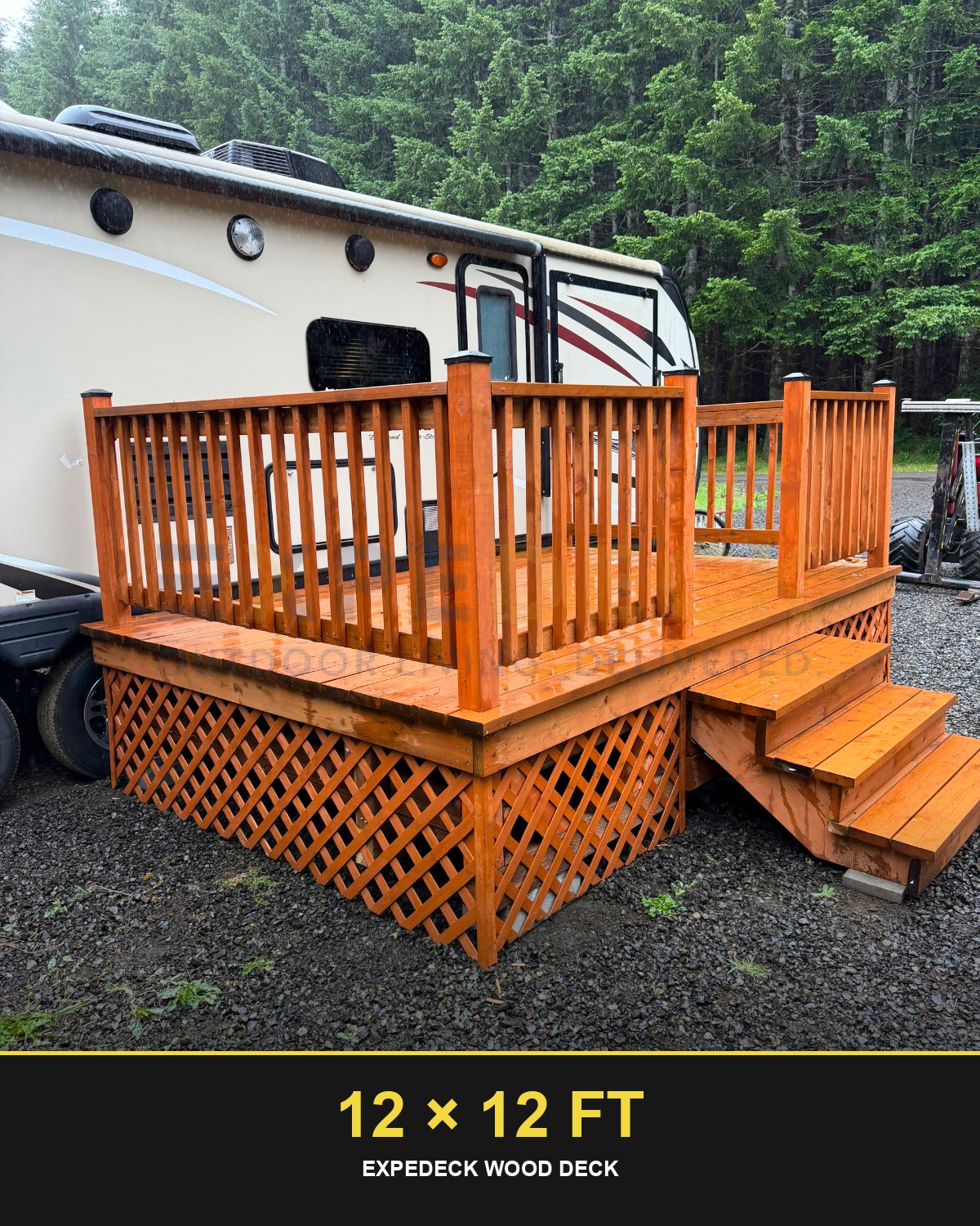 Expedeck 12×12 Wood Deck