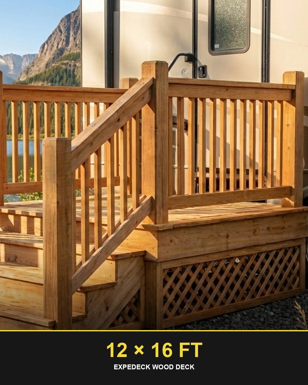 Expedeck 12×16 Wood Deck