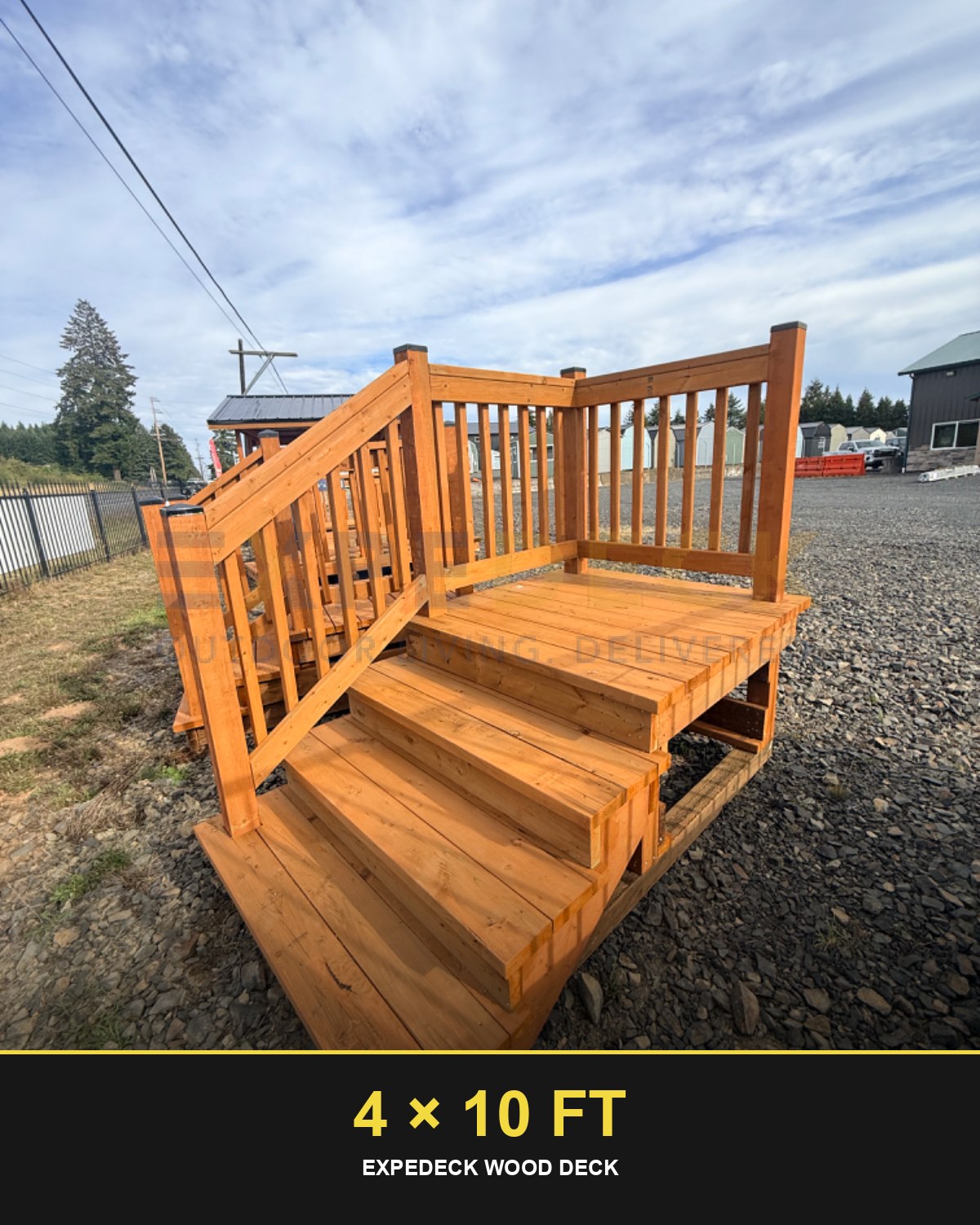 Expedeck 4×10 Wood Deck