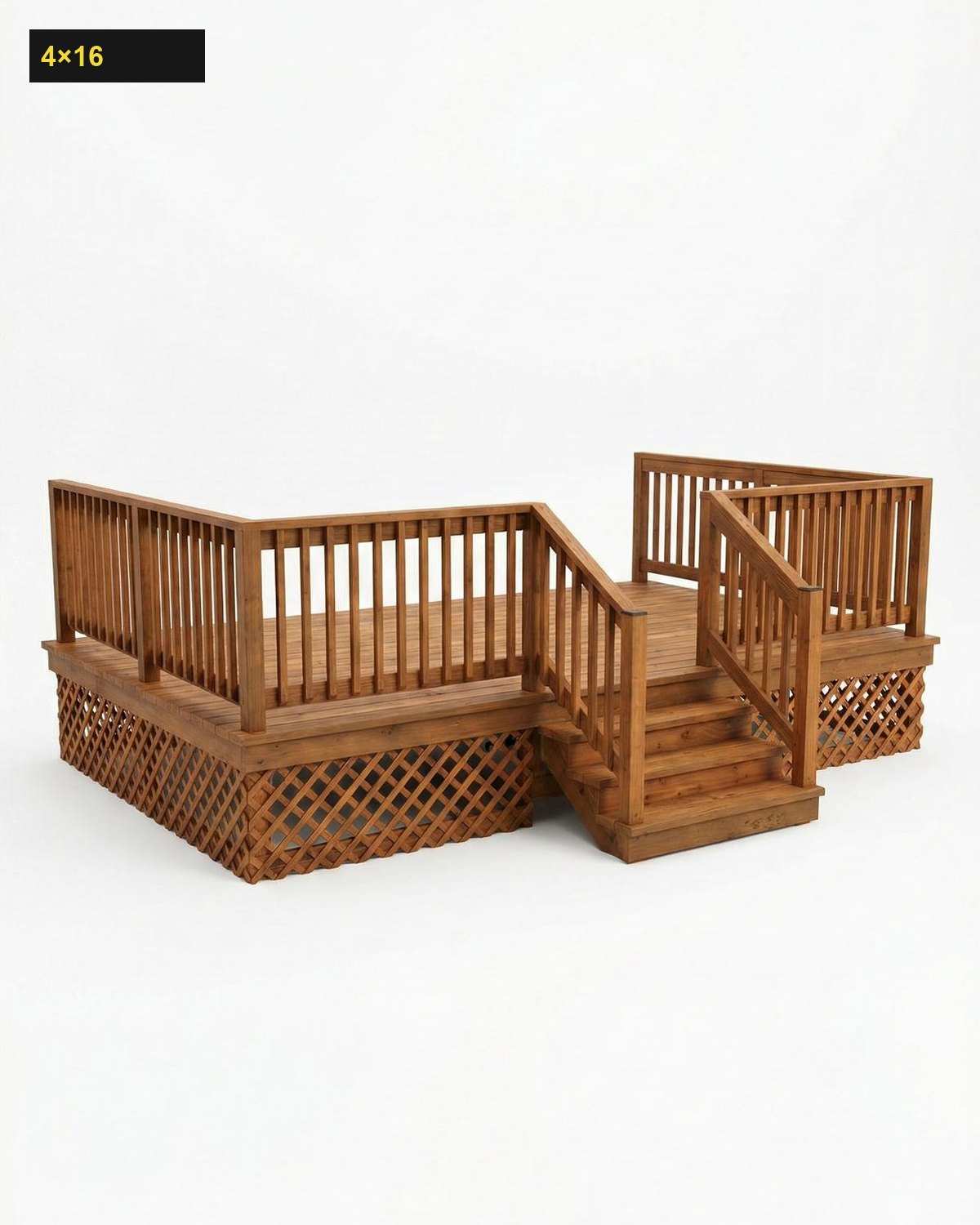 Expedeck 4×16 Wood Deck - Image 3
