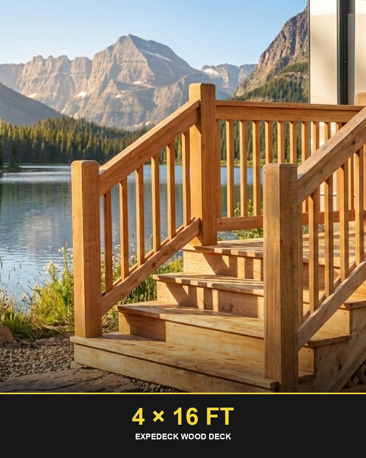 Expedeck 4×16 Wood Deck