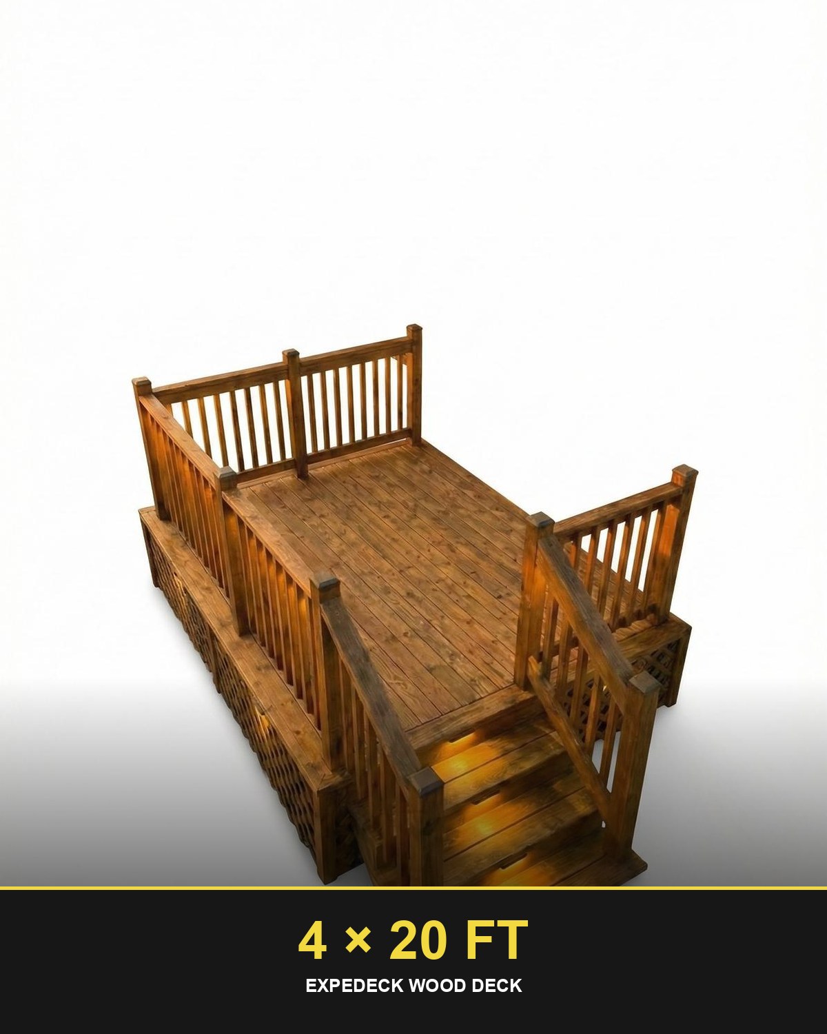 Expedeck 4×20 Wood Deck