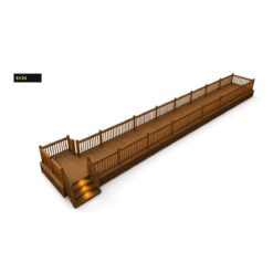 Expedeck 4×24 Wood Deck
