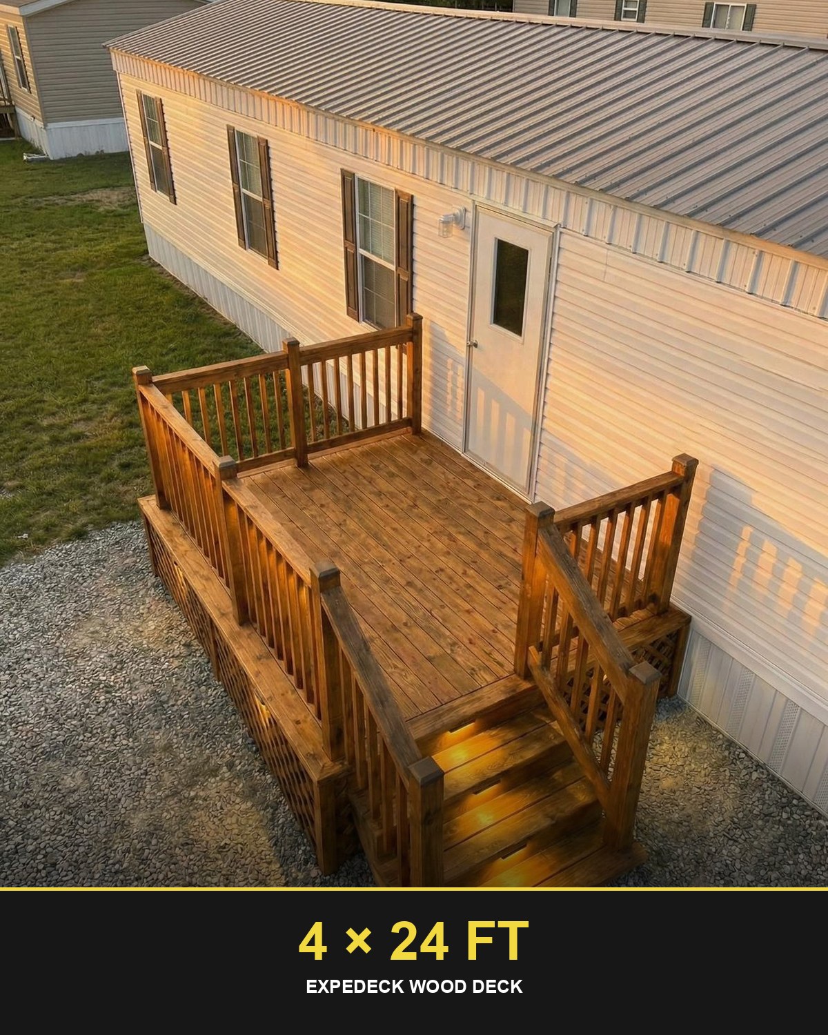 Expedeck 4×24 Wood Deck