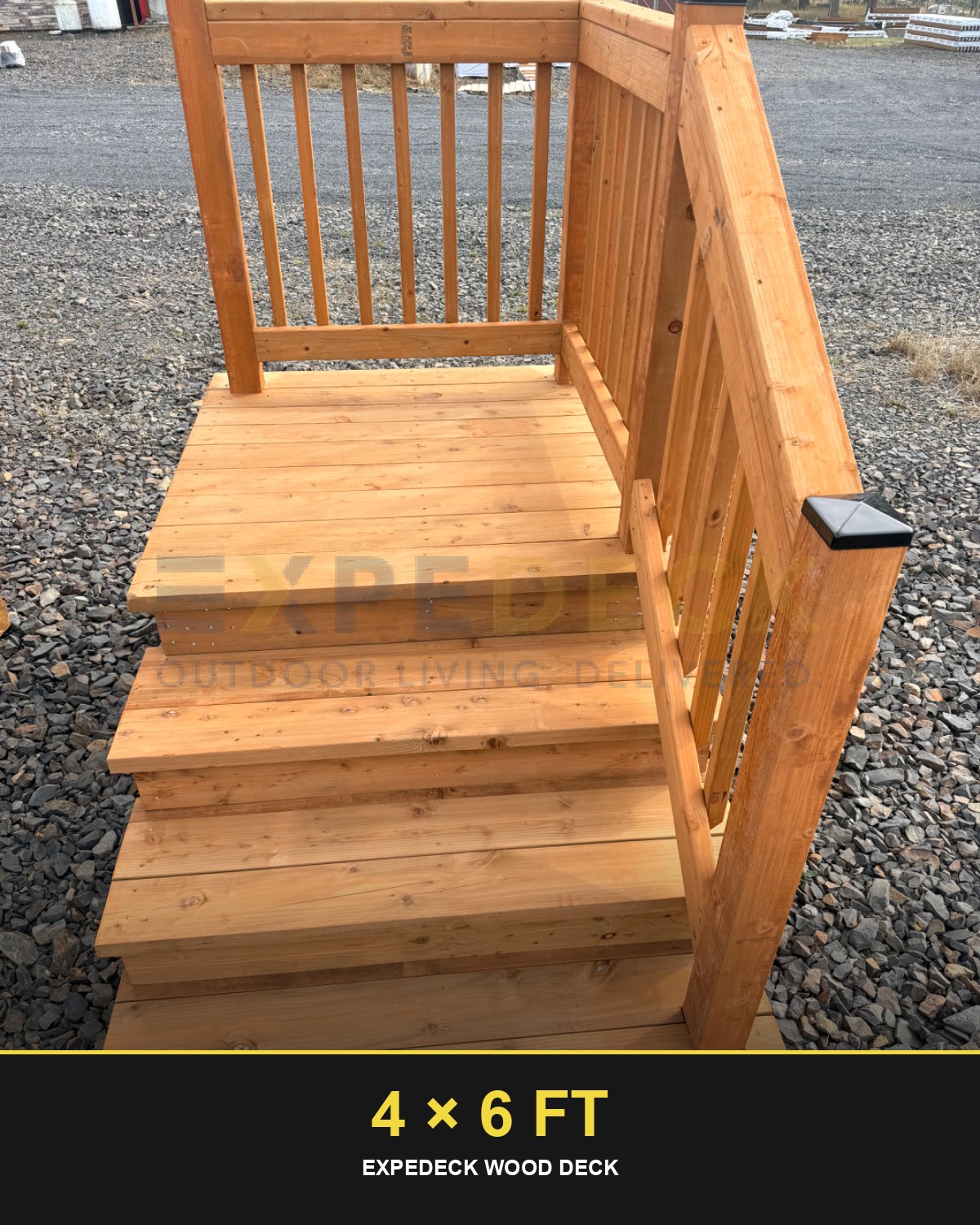 Expedeck 4×6 Wood Deck