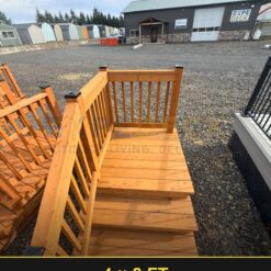 Alternative view of Expedeck 4×8 Wood Deck