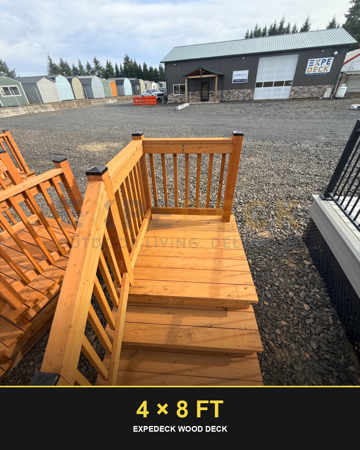 Expedeck 4×8 Wood Deck