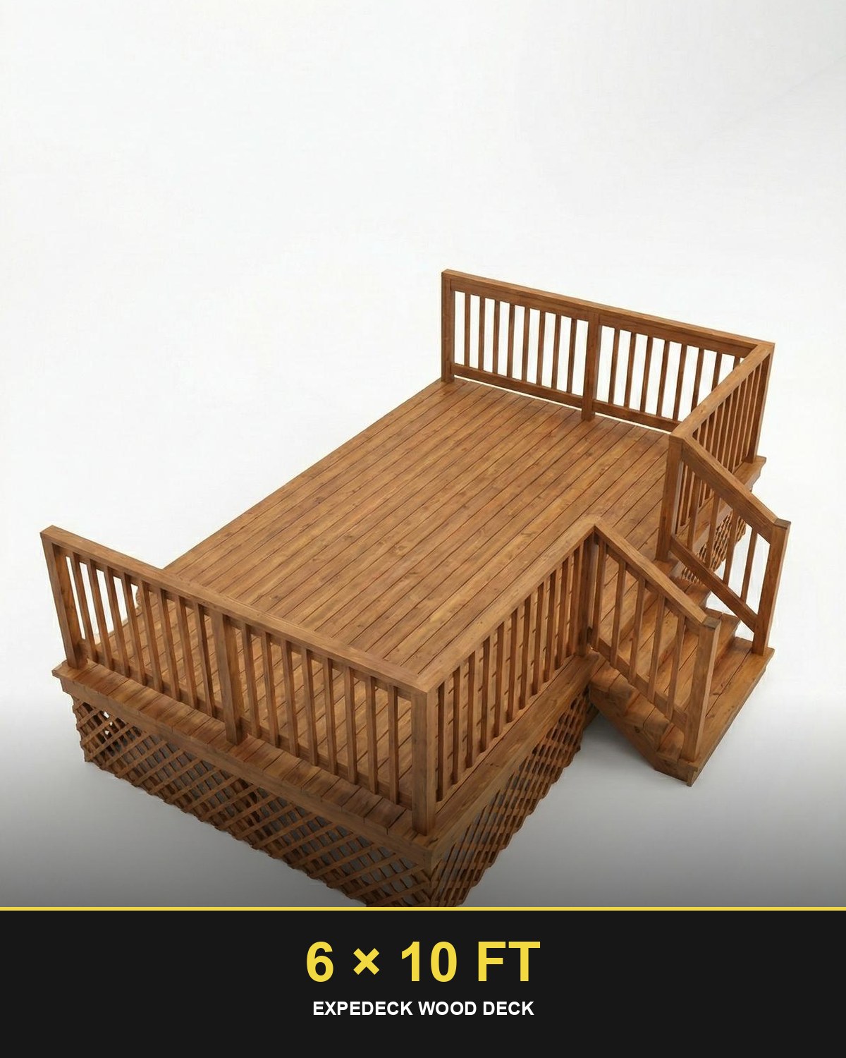 Expedeck 6×10 Wood Deck