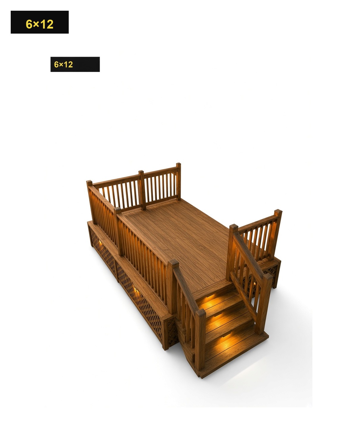 6×12 Wood Deck