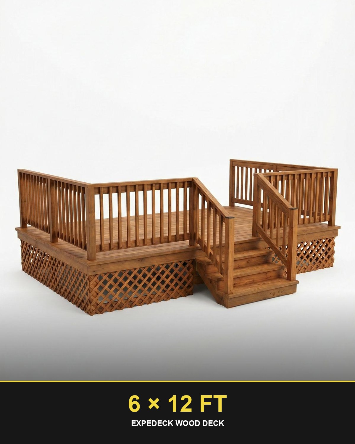 Expedeck 6×12 Wood Deck