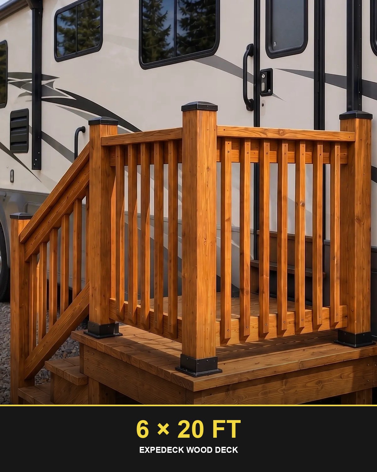 Expedeck 6×20 Wood Deck