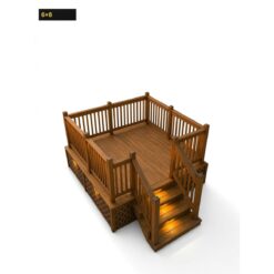 Expedeck 6×8 Wood Deck
