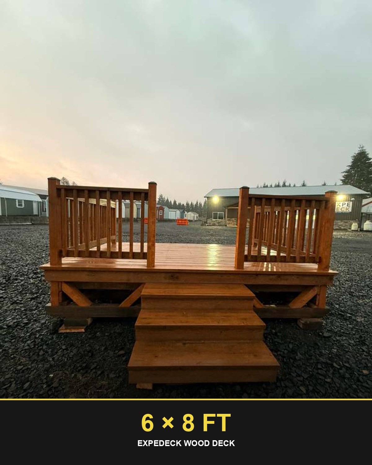 Expedeck 6×8 Wood Deck
