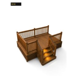 Expedeck The Homebase - 8×12 Wood Deck
