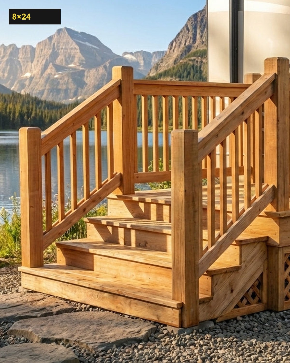 Expedeck 8×24 Wood Deck - Image 2