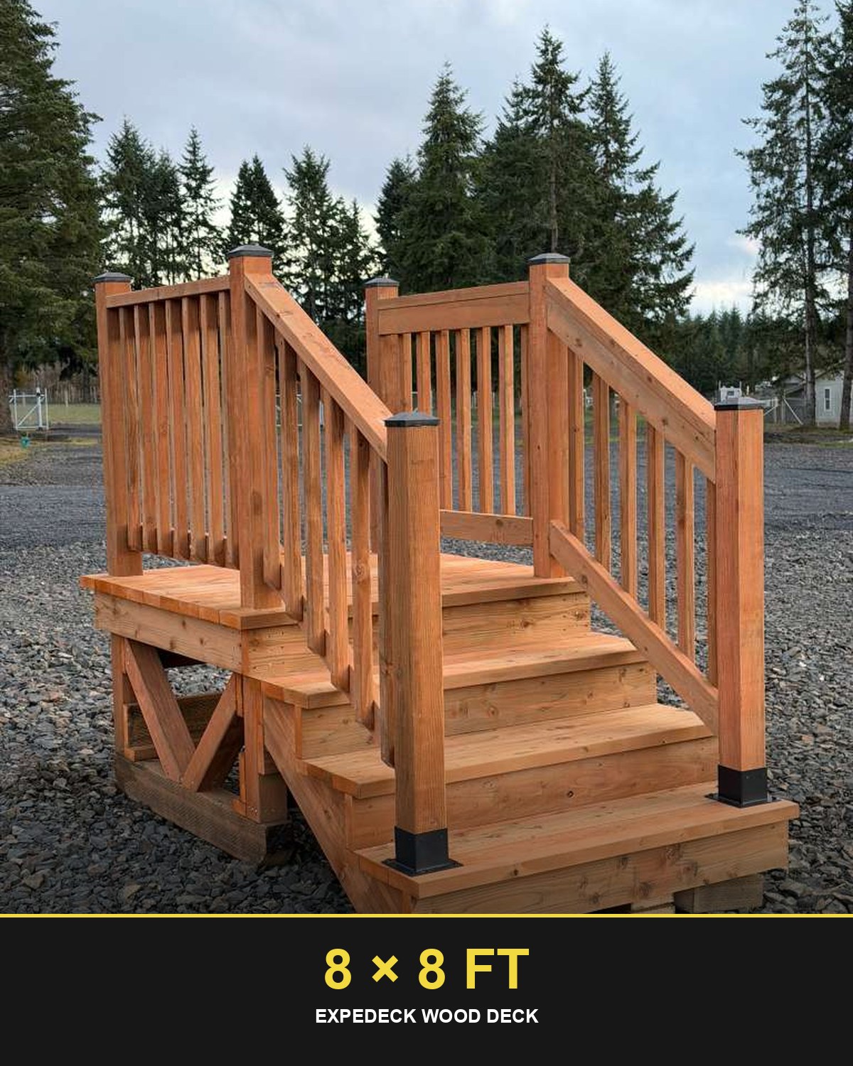 Expedeck 8×8 Wood Deck