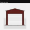 12' x 20' A-Frame Vertical Enclosed Garage (14ga)