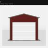 12' x 30' A-Frame Vertical Enclosed Garage (14ga)
