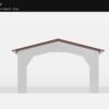 12' x 30' A-Frame Vertical Carport (14ga)