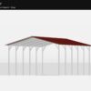 18' x 20' A-Frame Vertical Carport (14ga)
