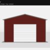 18' x 30' A-Frame Vertical Enclosed Garage (14ga)