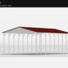 18' x 30' A-Frame Vertical Carport (14ga)