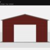 20' x 30' A-Frame Vertical Enclosed Garage (14ga)