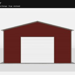 20' x 30' A-Frame Vertical Enclosed Garage (14ga)