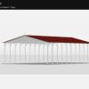 24' x 40' A-Frame Vertical Carport (14ga)
