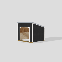 10×12 Single Slope Animal Shelter