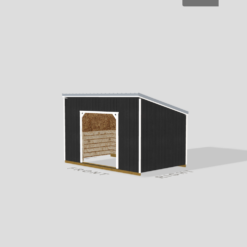 10×16 Single Slope Animal Shelter