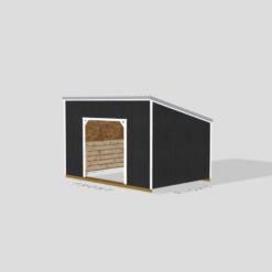 12×16 Single Slope Animal Shelter