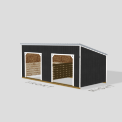 12×24 Single Slope Animal Shelter