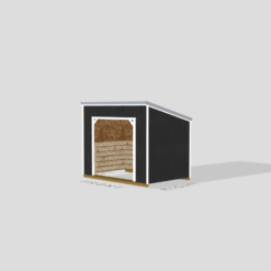 8×12 Single Slope Animal Shelter